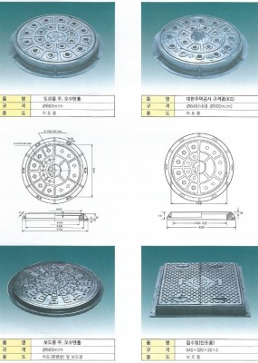 주철뚜껑 원형 맨홀